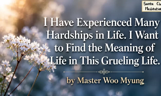 🌺 I HAVE EXPERIENCED MANY HARDSHIPS IN LIFE. I WANT TO FIND THE MEANING OF LIFE IN THIS GRUELING LIFE. | MASTER WOO MYUNG | SANTA CLARA MEDITATION