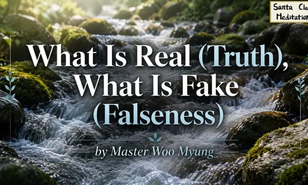 🌍 What Is Real (Truth), What Is Fake (Falseness): The Universe Is Truth, But Man Is an Illusion | Master Woo Myung | Santa Clara Meditation