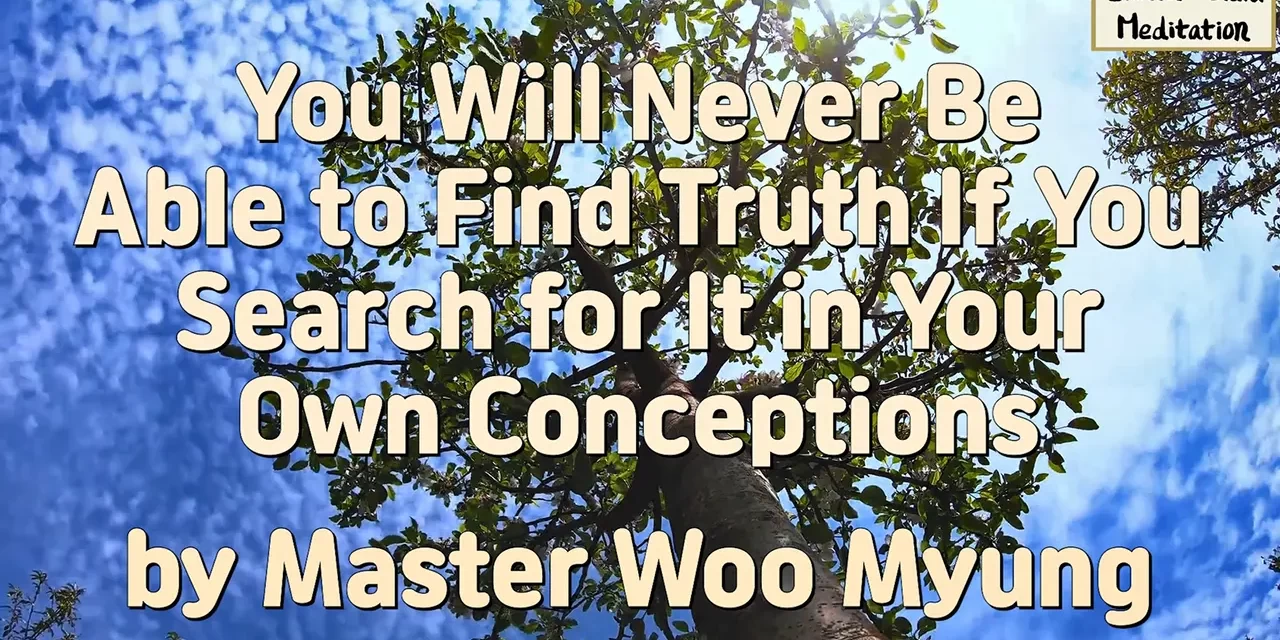 🌞 You Will Never Be Able to Find Truth If You Search for It in Your Own Conceptions | Master Woo Myung | Santa Clara Meditation