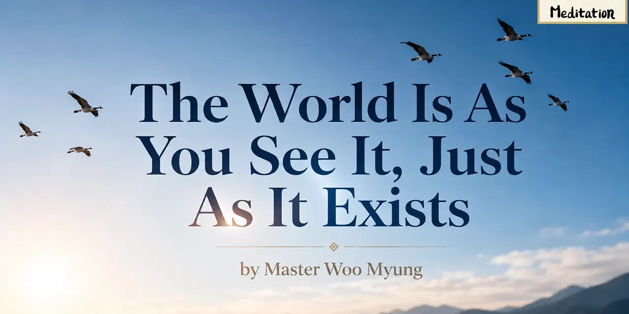 🌈 THE WORLD IS AS YOU SEE IT, JUST AS IT EXISTS: Let Go of Illusions and See the Universe Clearly | Master Woo Myung | Santa Clara Meditation