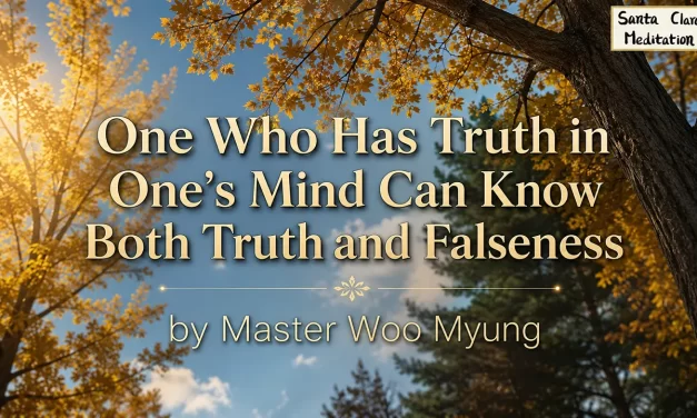 🌟 ONE WHO HAS TRUTH IN ONE’S MIND CAN KNOW BOTH TRUTH AND FALSENESS | MASTER WOO MYUNG | SANTA CLARA MEDITATION