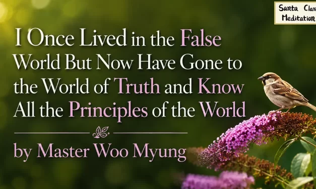 🤖 I ONCE LIVED IN THE FALSE WORLD BUT NOW HAVE GONE TO THE WORLD OF TRUTH AND KNOW ALL THE PRINCIPLES OF THE WORLD | MASTER WOO MYUNG | SANTA CLARA MEDITATION
