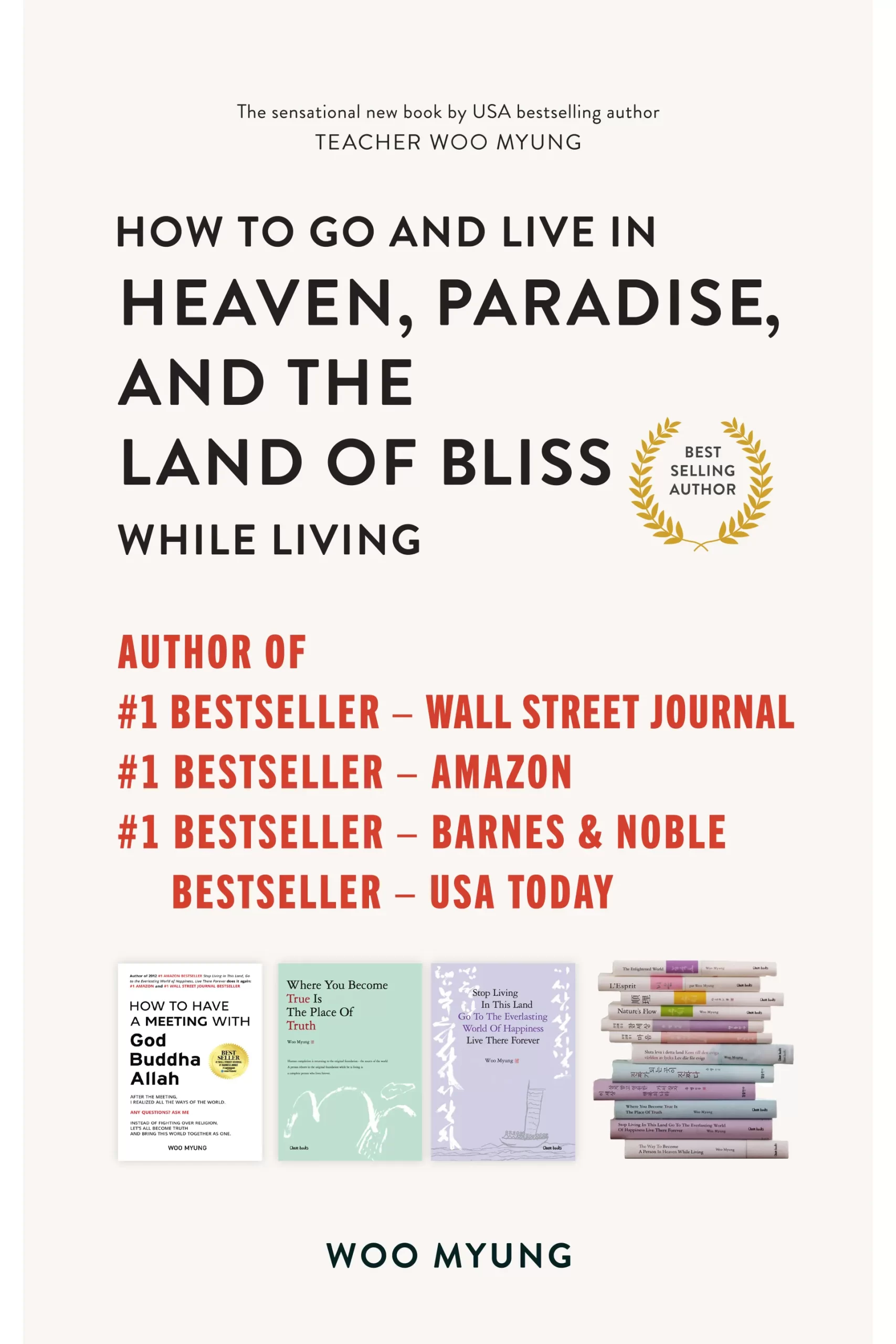 @bookcover amazon How to Live in Heaven, Paradise, and the Land of Bliss β Master Woo Myung teachings on truth, eternal life, and the true world
