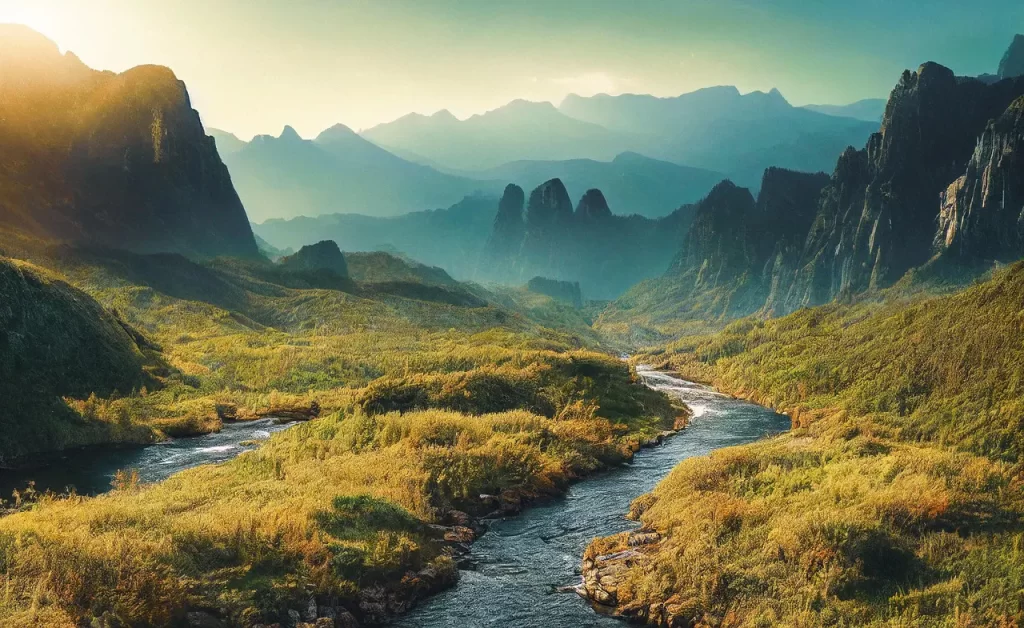 Master Woo Myung teaching about learning from nature and the flow of water and oneness