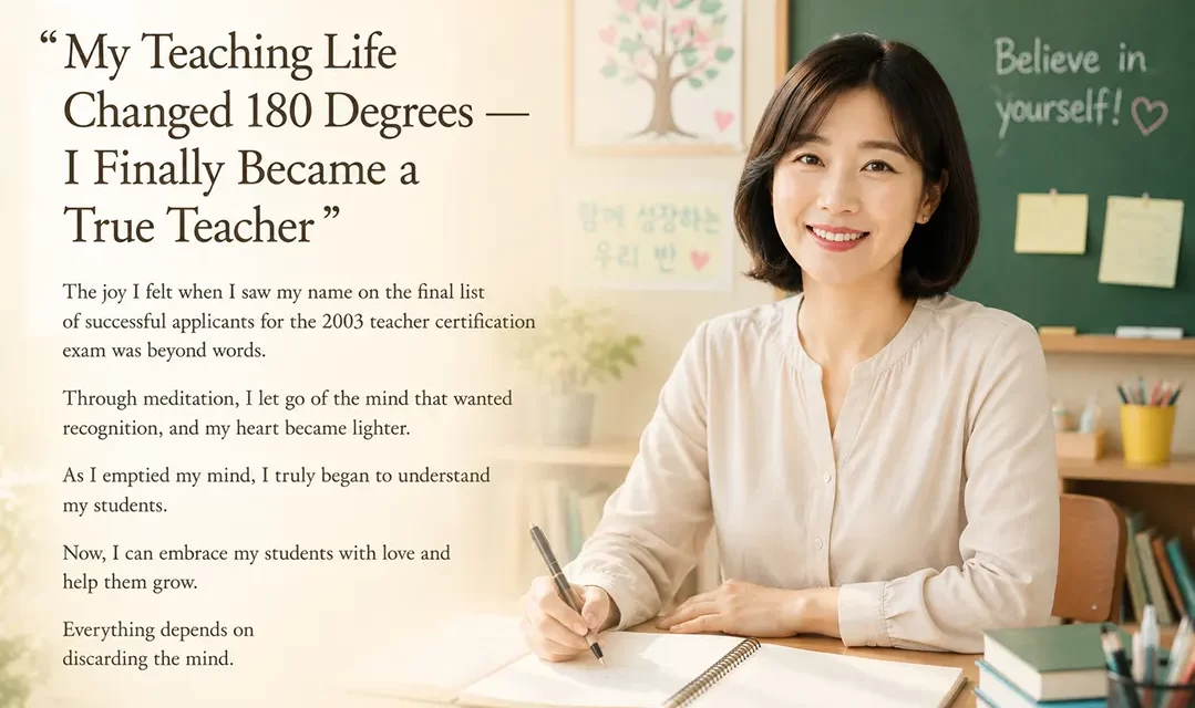 🍎 “My Teaching Life Changed 180 Degrees — I Finally Became a True Teacher” | Meditation Testimonial | Santa Clara Meditation