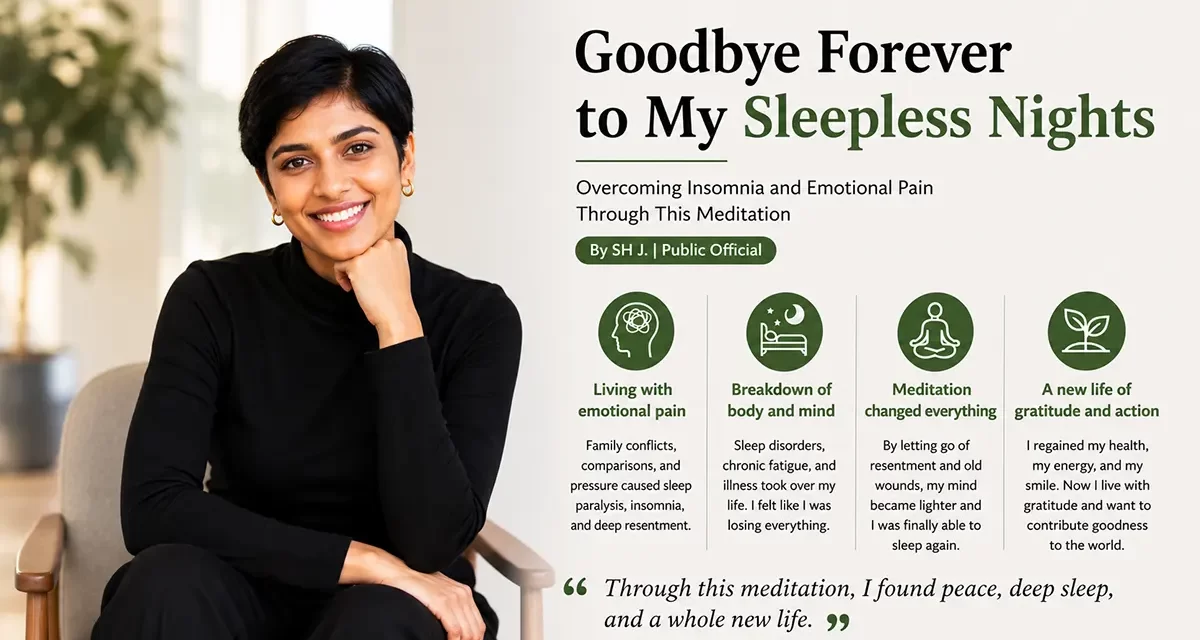 🌙 “Goodbye Forever to My Sleepless Nights” | Overcoming Insomnia Through Meditation | Santa Clara Meditation