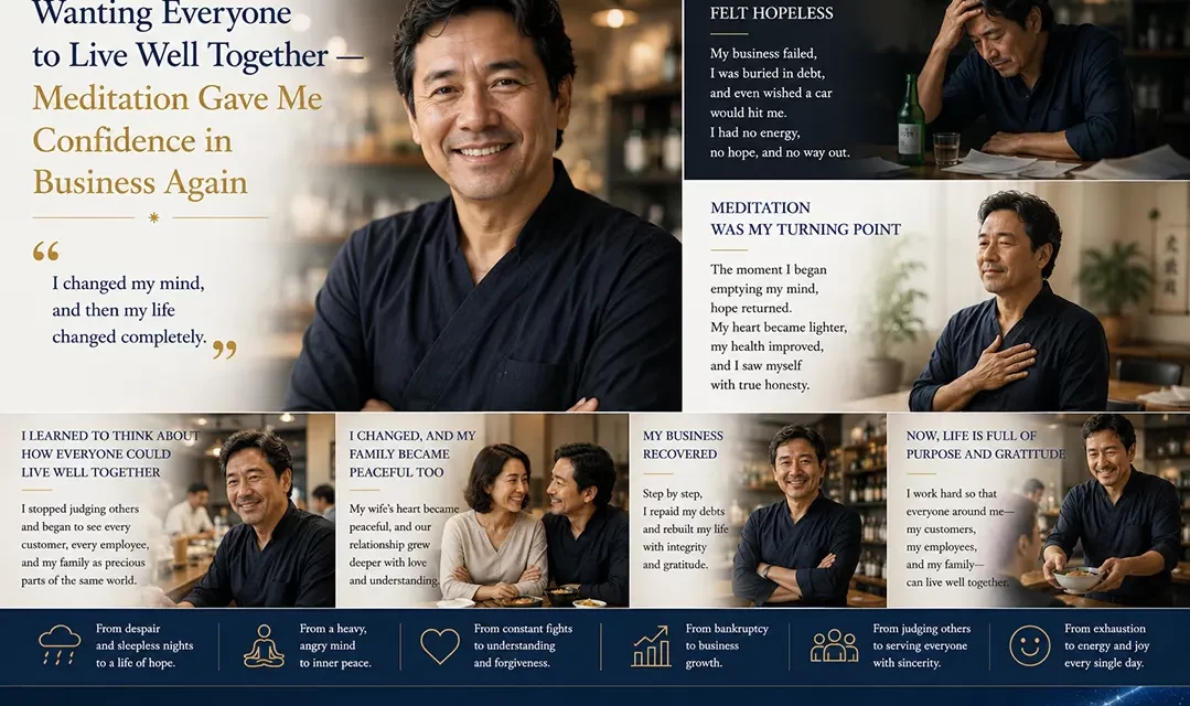 🍣 “WANTING EVERYONE TO LIVE WELL TOGETHER — MEDITATION GAVE ME CONFIDENCE IN BUSINESS AGAIN” | MEDITATION TESTIMONIAL | SANTA CLARA MEDITATION