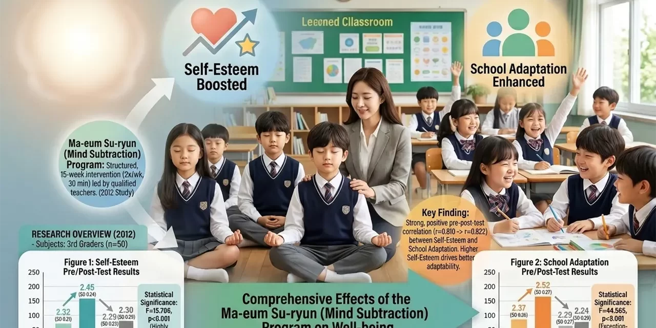 🧘‍♂️ The Effects of the Ma-eum Su-ryun Program on Self-Esteem and School Adjustment in Lower-Grade Elementary School Students | Santa Clara Meditation