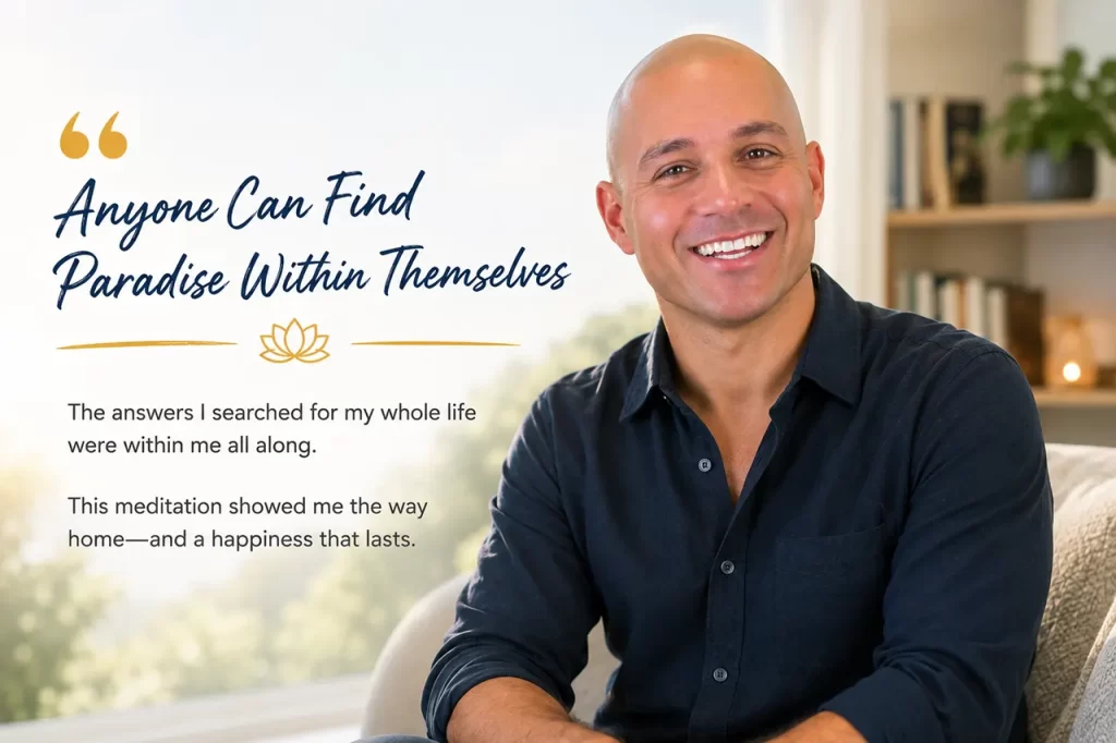 Meditation instructor discovering true self purpose of life happiness and inner peace through Master Woo Myung meditation at Santa Clara Meditation