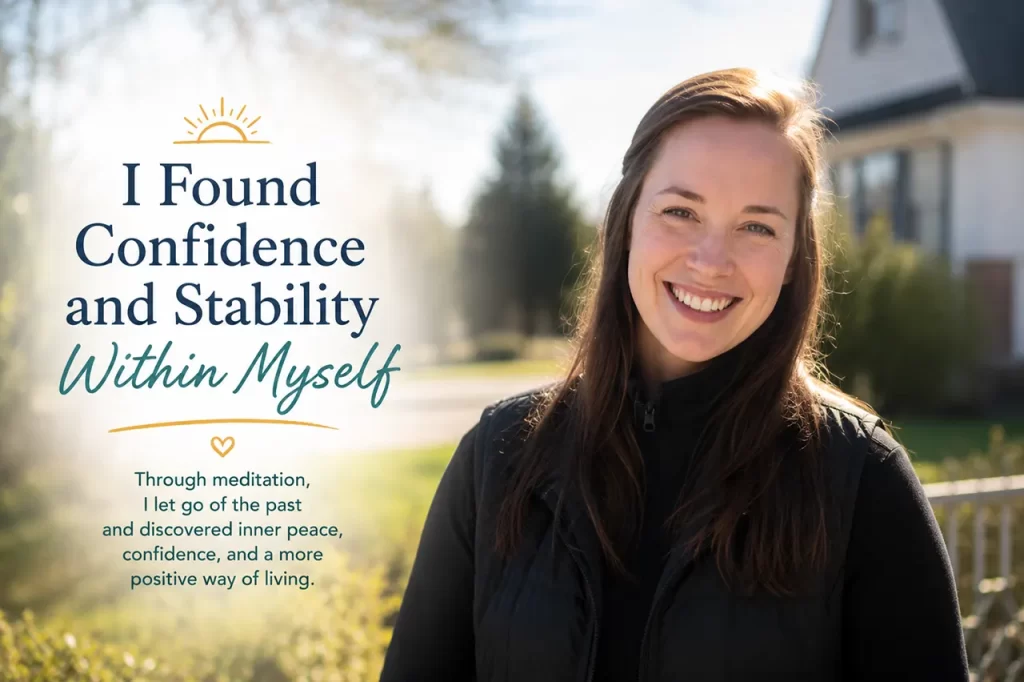 Woman developing self confidence inner stability and emotional resilience through Master Woo Myung meditation at Santa Clara Meditation