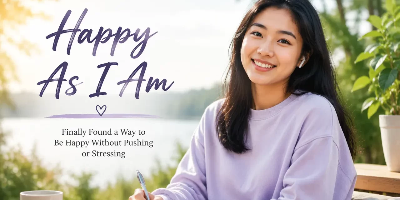 ๐ฟ Finally Found a Way to Be Happy Without Pushing or Stressing