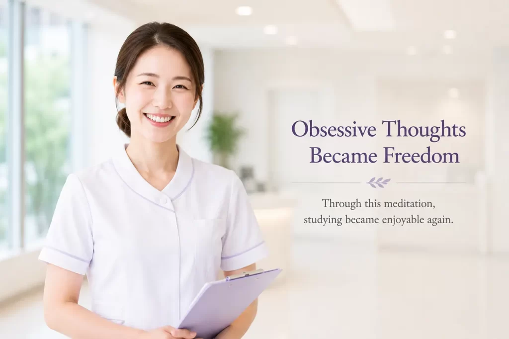 Student meditation testimonial about overcoming study anxiety improving concentration and academic success through Master Woo Myung meditation