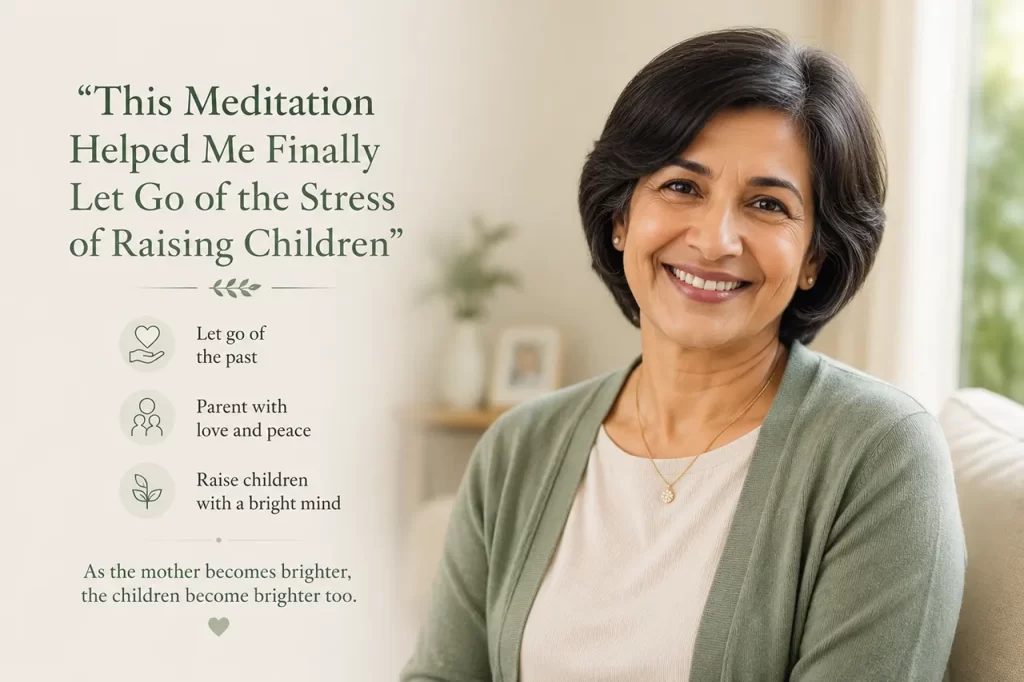 Mother's meditation testimonial about parenting stress emotional healing and family transformation through Master Woo Myung meditation