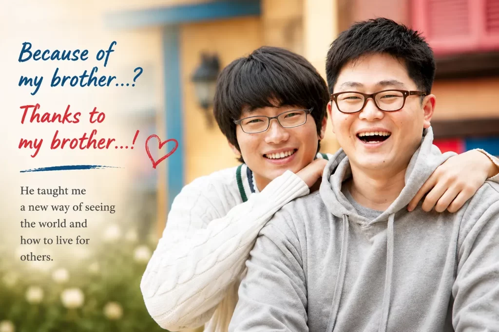 Brother relationship meditation testimonial about gratitude family healing sibling understanding and personal growth