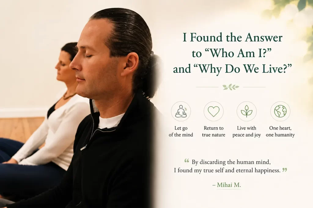 Australian meditation testimonial about discovering who am I purpose of life happiness and inner peace through Master Woo Myung meditation