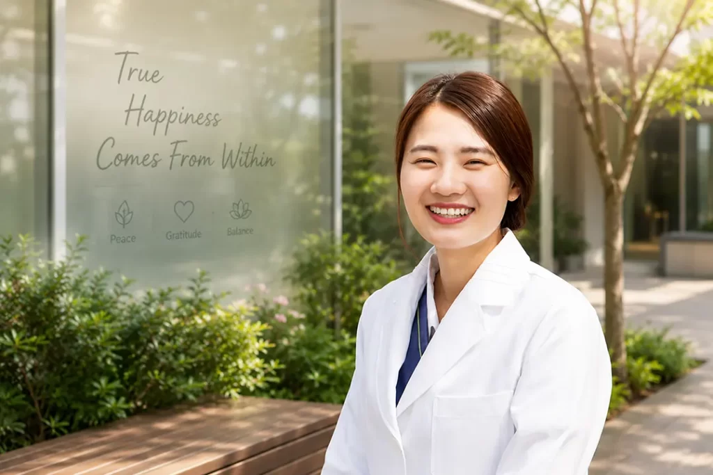 Physical therapist meditation testimonial about lasting happiness inner peace and letting go of stress through Master Woo Myung meditation method at Santa Clara Meditation
