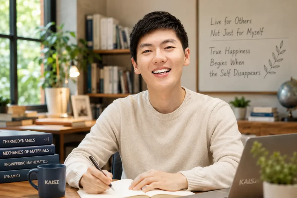 KAIST student meditation testimonial about overcoming academic stress loneliness and finding life purpose through Master Woo Myung meditation method at Santa Clara Meditation