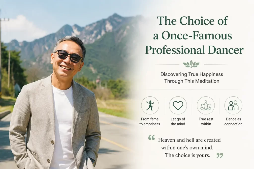 Professional dancer meditation testimonial about finding happiness inner peace and freedom through Master Woo Myung meditation