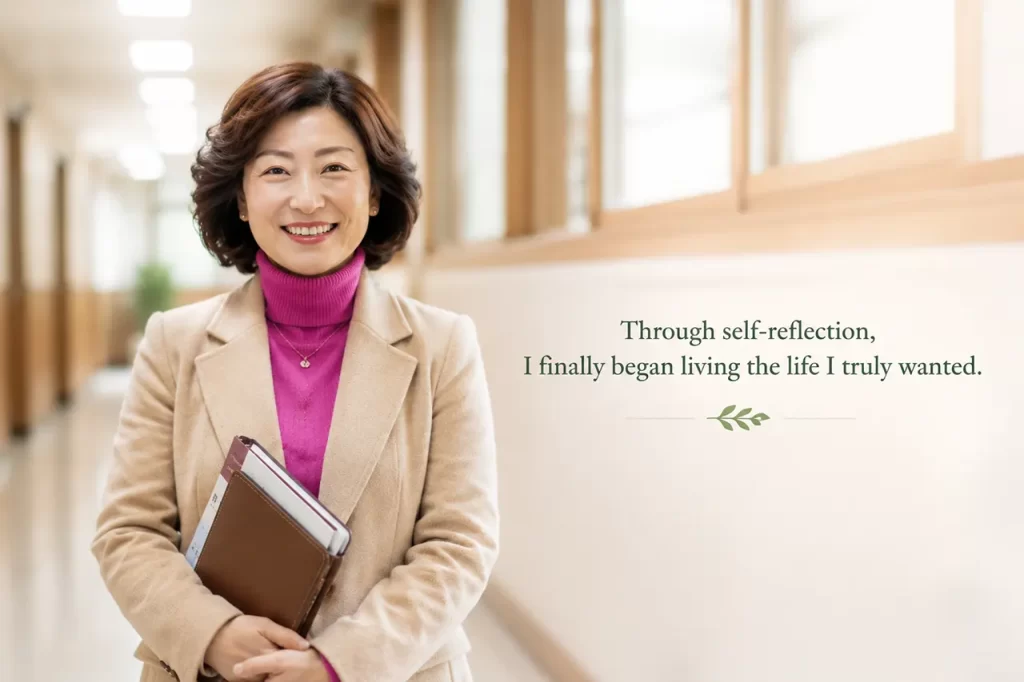 Teacher meditation testimonial about self reflection personal growth stress relief and inner peace through Master Woo Myung meditation