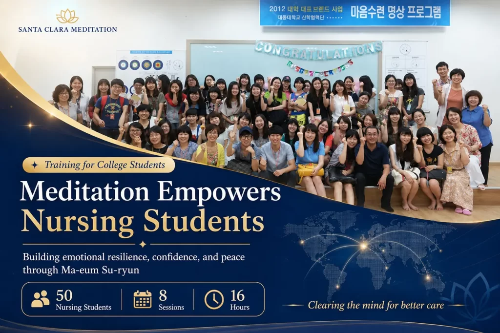 Nursing students overcoming clinical stress and anxiety through mind subtraction meditation