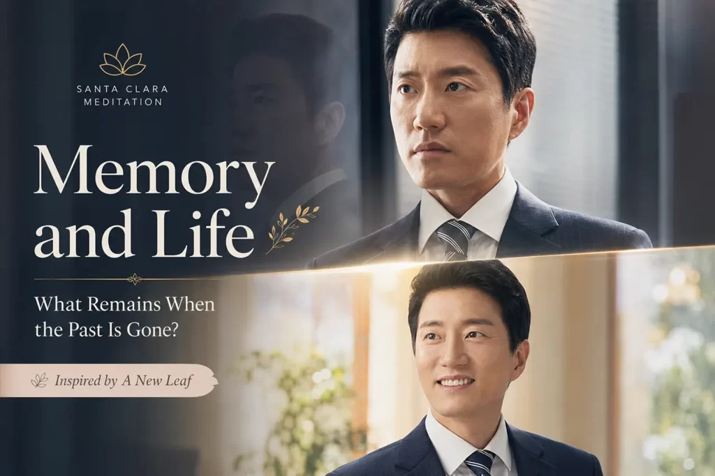 Kim Seok-joo from A New Leaf reflecting on his past memories and finding inner peace at Santa Clara Meditation