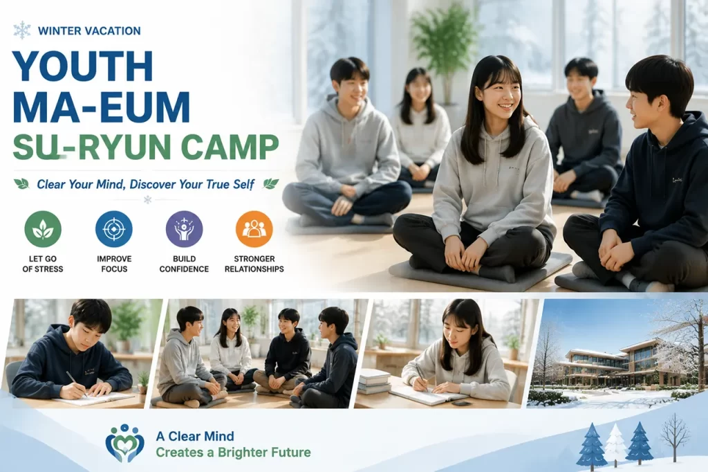 Students participating in a youth meditation camp to improve focus confidence and emotional well-being