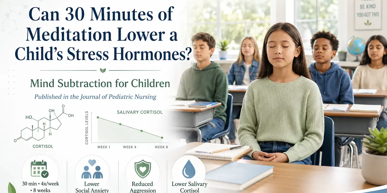 📉 Can 30 Minutes of Meditation Actually Lower a Child’s Stress Hormones? | Santa Clara Meditation