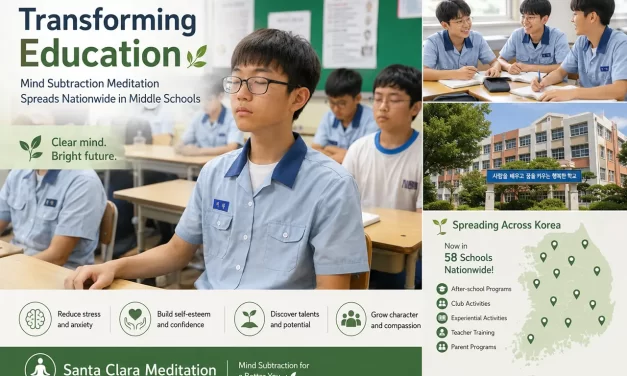 🏫 Transforming Education: Mind Subtraction Meditation Spreads Nationwide in Middle Schools | Santa Clara Meditation