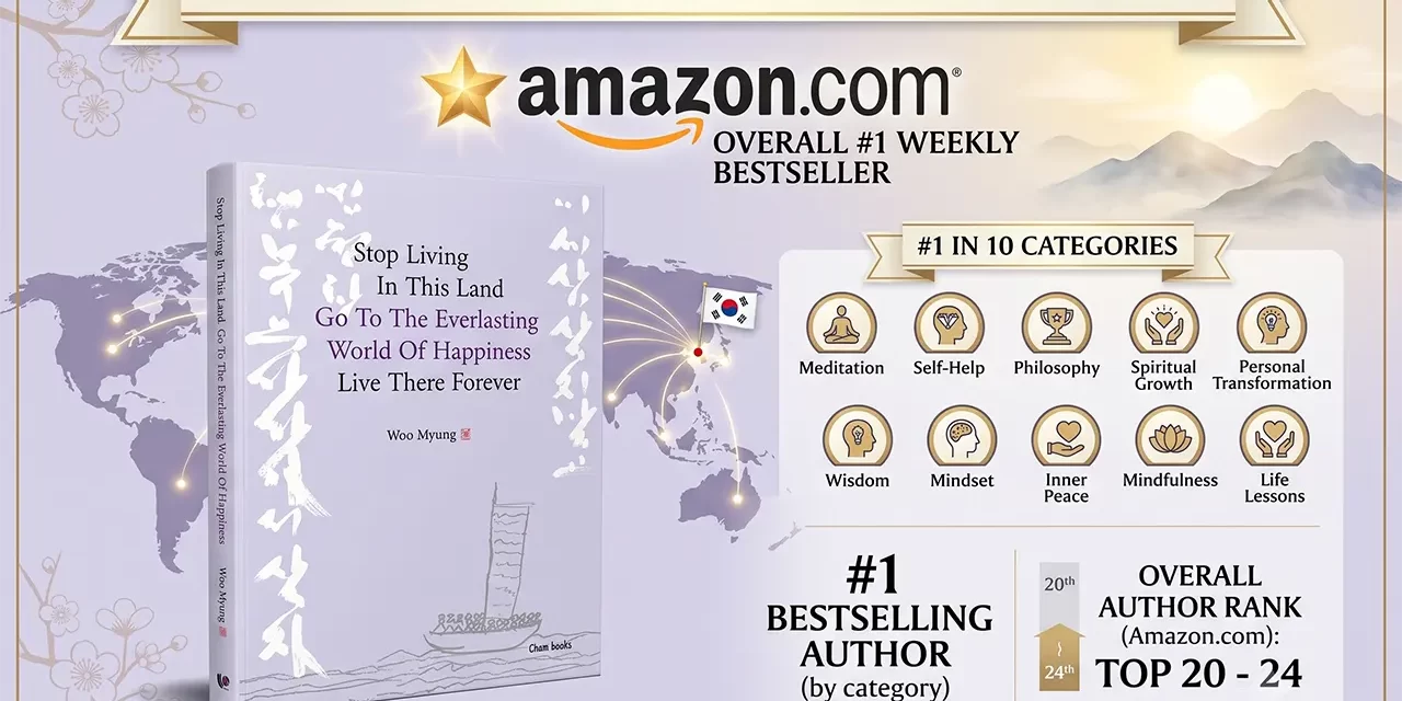 👑 First Korean Author Hits #1 Amazon Bestseller for Meditation | Santa Clara Meditation