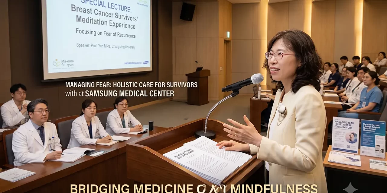 🎗️ Lecture on the Effects of Meditation Experience for Cancer Survivors Given to Medical Staff at Samsung Medical Center 🏥 | Santa Clara Meditation