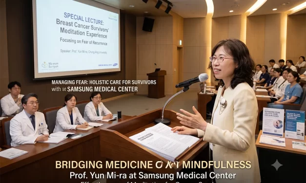 🎗️ Lecture on the Effects of Meditation Experience for Cancer Survivors Given to Medical Staff at Samsung Medical Center 🏥 | Santa Clara Meditation