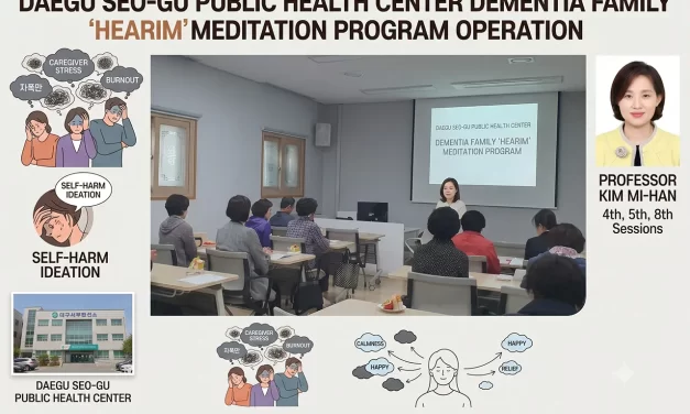 🤝 Daegu Seo-gu Public Health Center Operates a Meditation Program for Families of Dementia Patients ✨ | Santa Clara Meditation