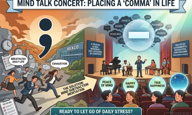 🌍 Placing a “Comma” in Life: A Global Movement for Stress Relief | Santa Clara Meditation