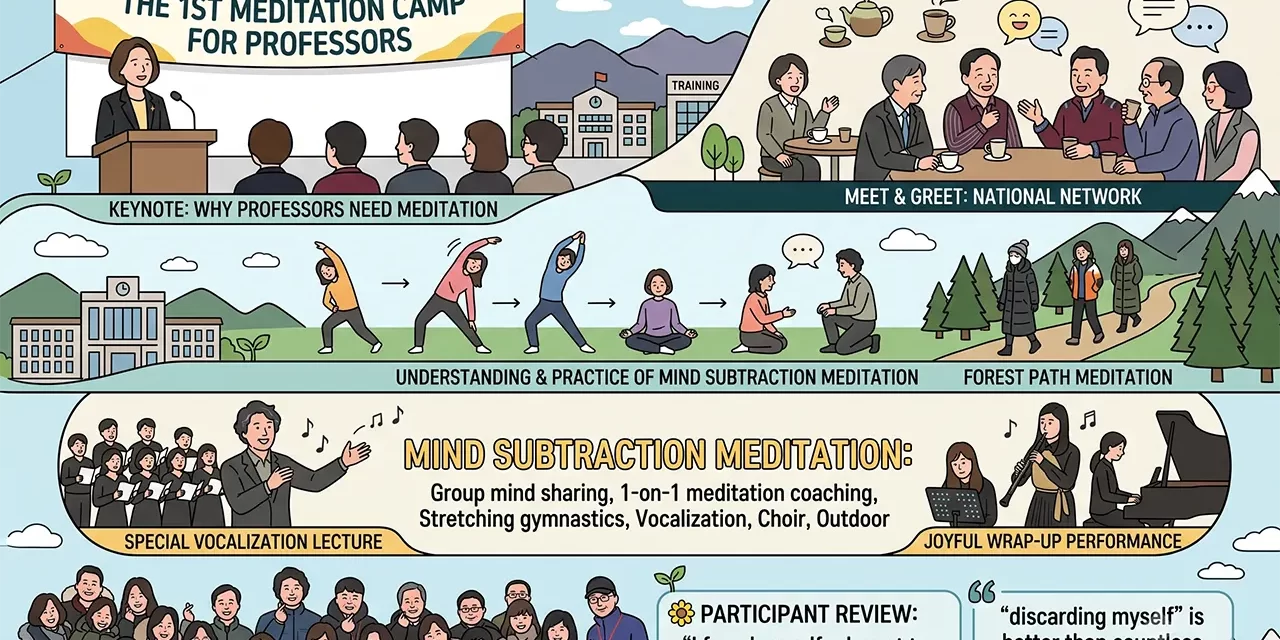 🌻 ‘Encounter the Highest Value’: The 1st Meditation Camp for University Professors | Santa Clara Meditation