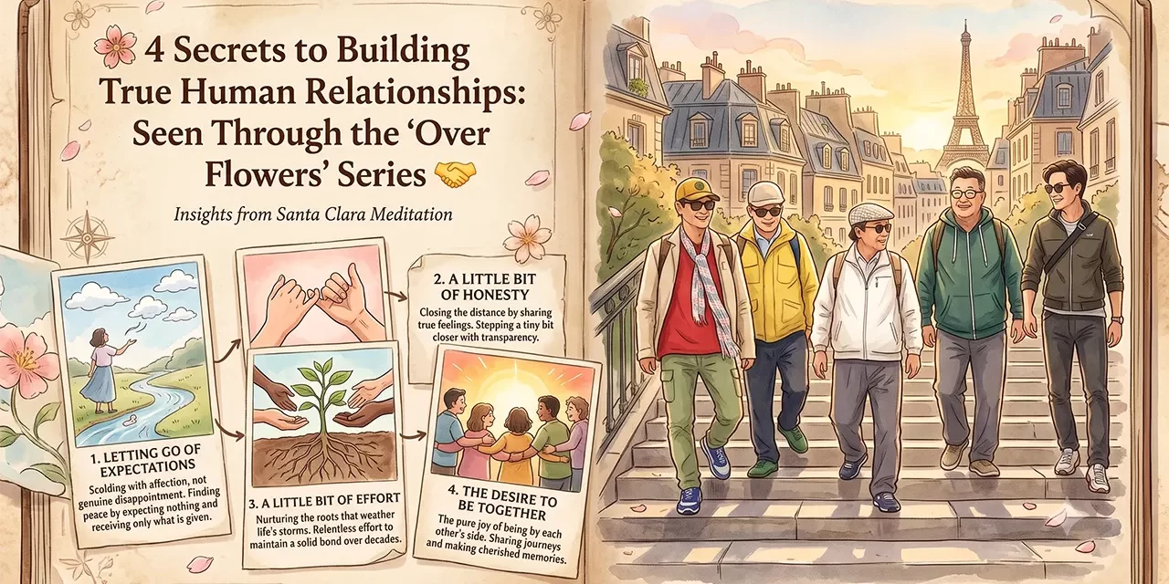 🌸 4 Secrets to Building True Human Relationships: Seen Through the “Over Flowers” Series 🤝 | Santa Clara Meditation