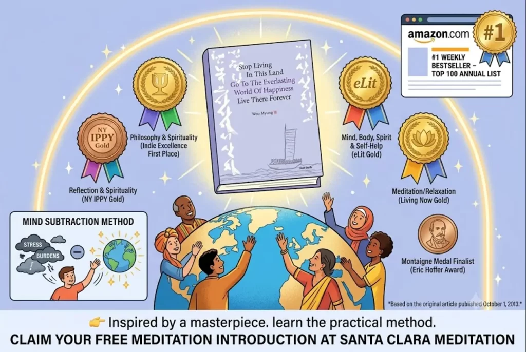 An award-winning meditation book bringing true happiness and global recognition through mind subtraction
