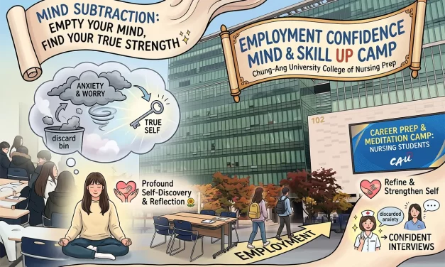 ✨ Chung-Ang University College of Nursing Holds Mind Subtraction Meditation-Based Employment Support Camp | Santa Clara Meditation