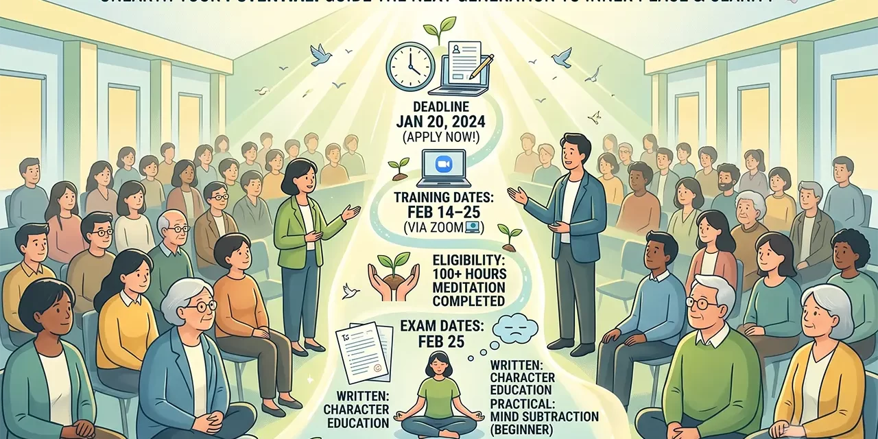 🌅 Announcement of the 2024 10th Youth Meditation Instructor Training and Examination Plan | Santa Clara Meditation