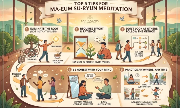🌟 Top 5 Tips for Ma-eum Su-ryun Meditation 🧘‍♀️ | Santa Clara Meditation