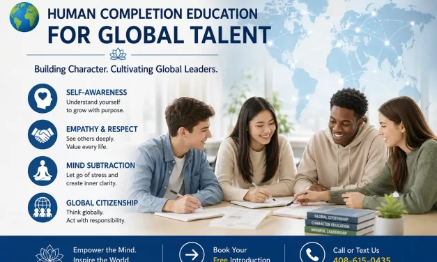 🌏 HUMAN COMPLETION EDUCATION FOR GLOBAL TALENT | SANTA CLARA MEDITATION