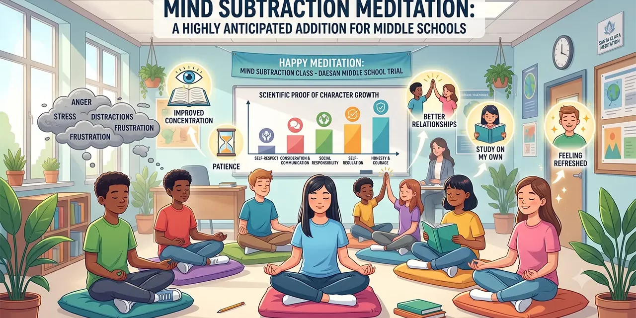 🎒 MIND SUBTRACTION MEDITATION: A HIGHLY ANTICIPATED ADDITION FOR MIDDLE SCHOOLS | SANTA CLARA MEDITATION