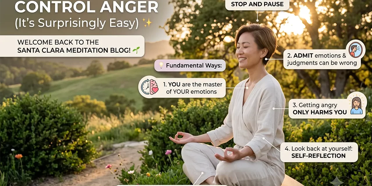 ☁️ 5 Wise Ways to Control Anger (It’s Surprisingly Easy) | Santa Clara Meditation