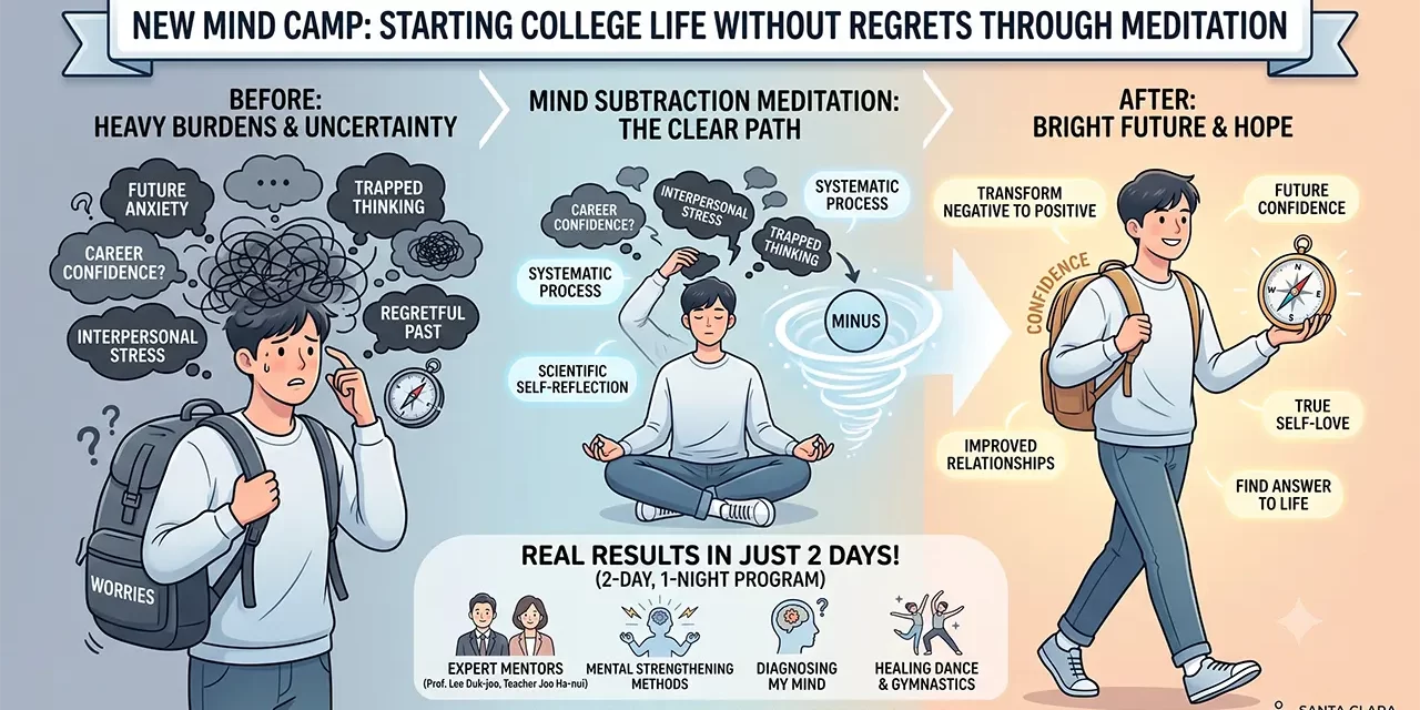 🎓 STARTING A COLLEGE LIFE WITHOUT REGRETS THROUGH MEDITATION: ‘NEW MIND CAMP’ | SANTA CLARA MEDITATION