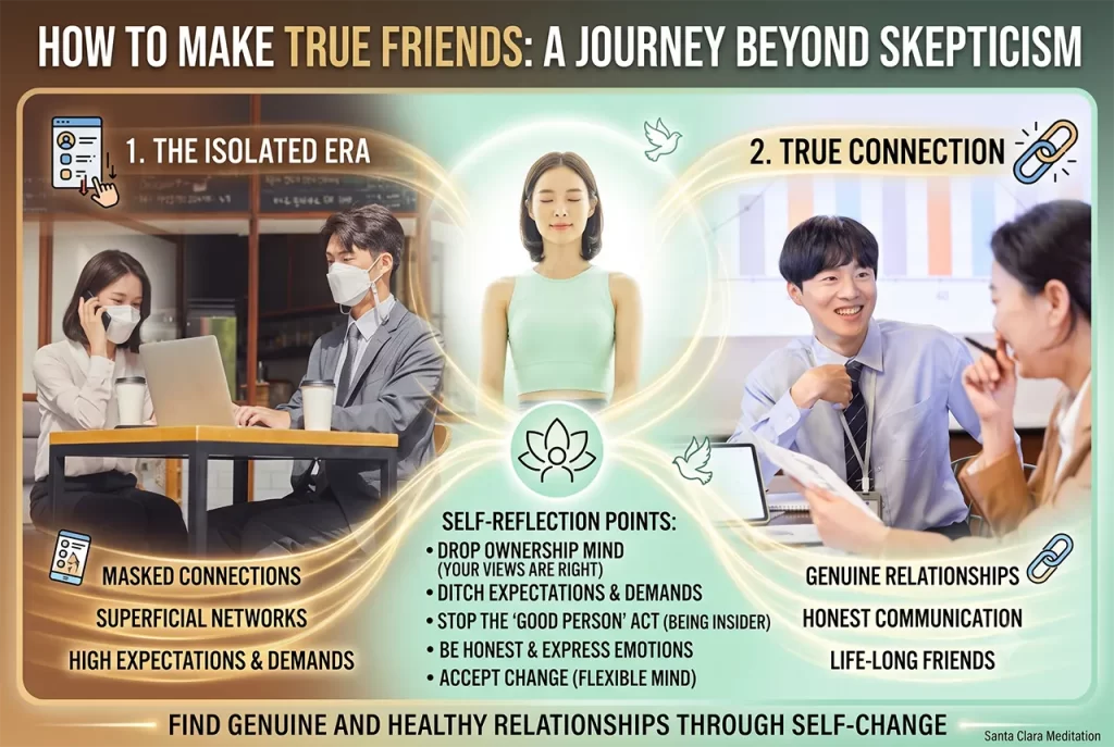 Two friends sitting together having a genuine and honest conversation, representing true human relationships