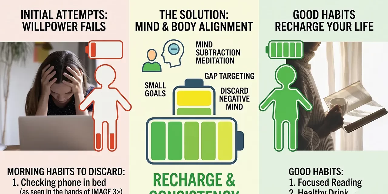 🌅 3 Ways to Build Good Habits (And See Them Through!) | Santa Clara Meditation