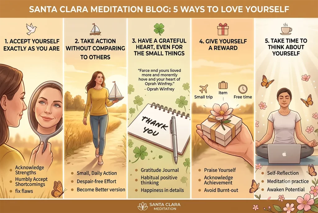 A person enjoying a peaceful moment with a cup of coffee, practicing self-love and gratitude