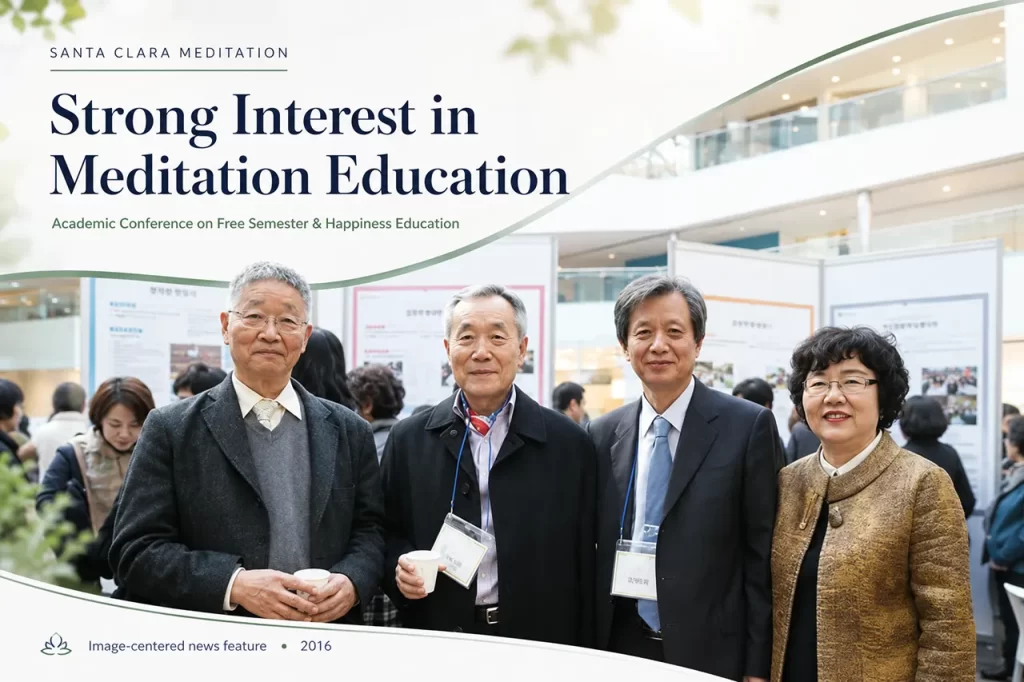 Educators and parents gathered at an academic conference to learn about implementing mind subtraction meditation in schools