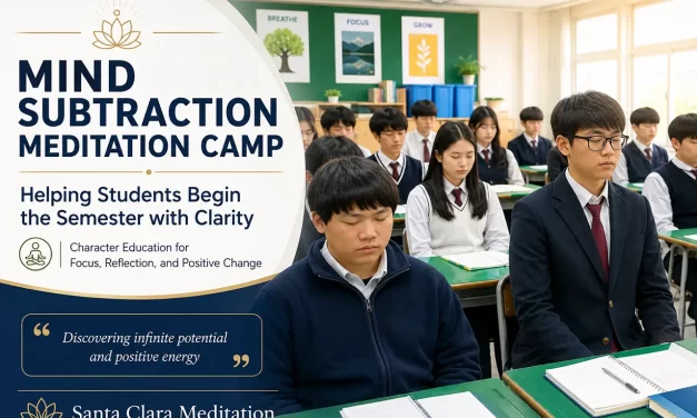 🏫 CHEONGJU HIGHTECH HIGH SCHOOL OPERATES ‘MIND SUBTRACTION MEDITATION CAMP’ | SANTA CLARA MEDITATION