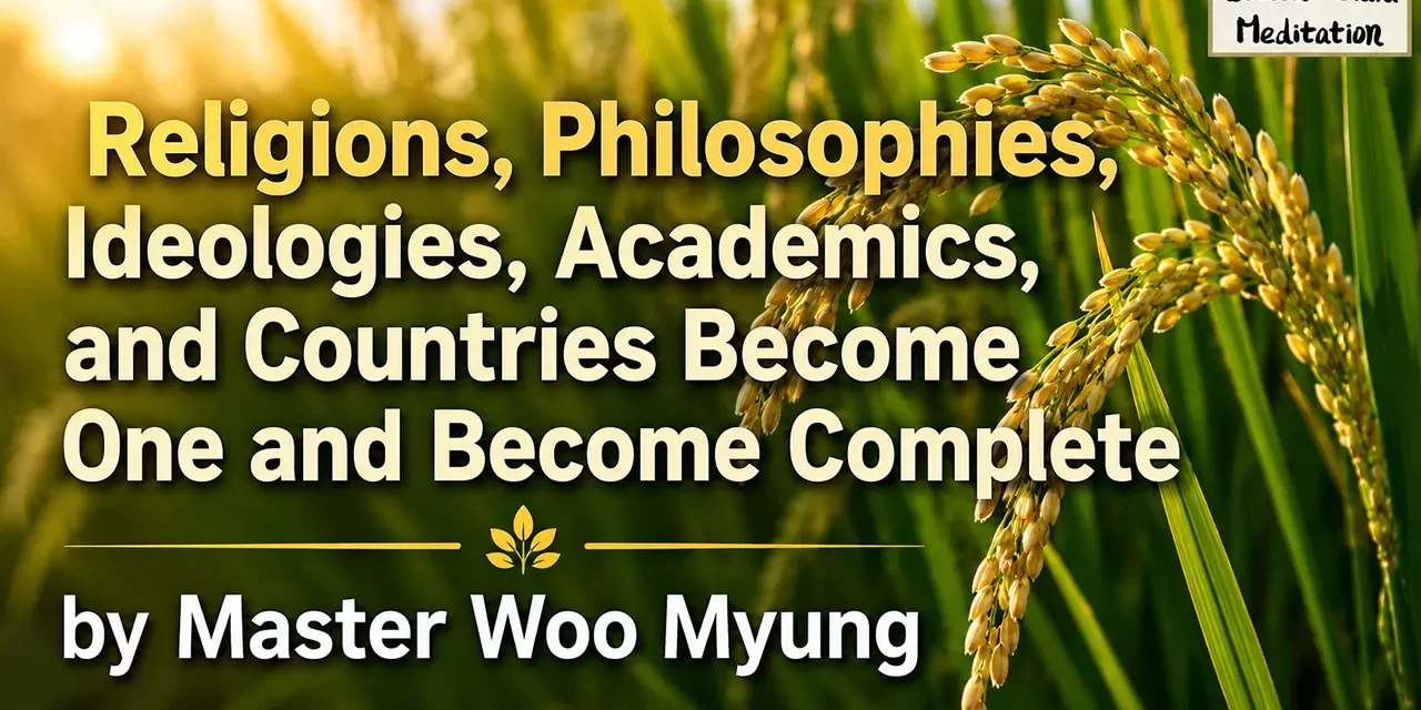 π Religions, Philosophies, Ideologies, Academics, and Countries Become One and Become Complete | Master Woo Myung | Santa Clara Meditation