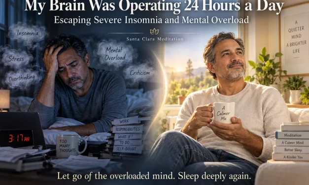 💤 “My Brain Was Operating 24 Hours a Day” — Escaping Severe Insomnia and Mental Overload | Santa Clara Meditation